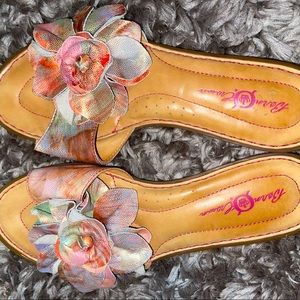 Born Crown - multi color flower - Leather